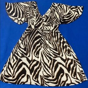 Sele Animal Print mini summer casual  dress size 0. (W616)